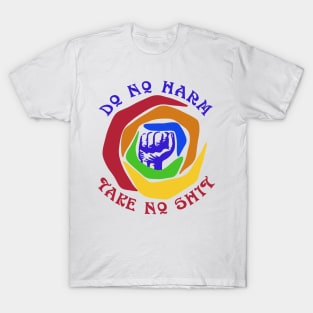 Do No Harm Take No Shit Rainbow T-Shirt